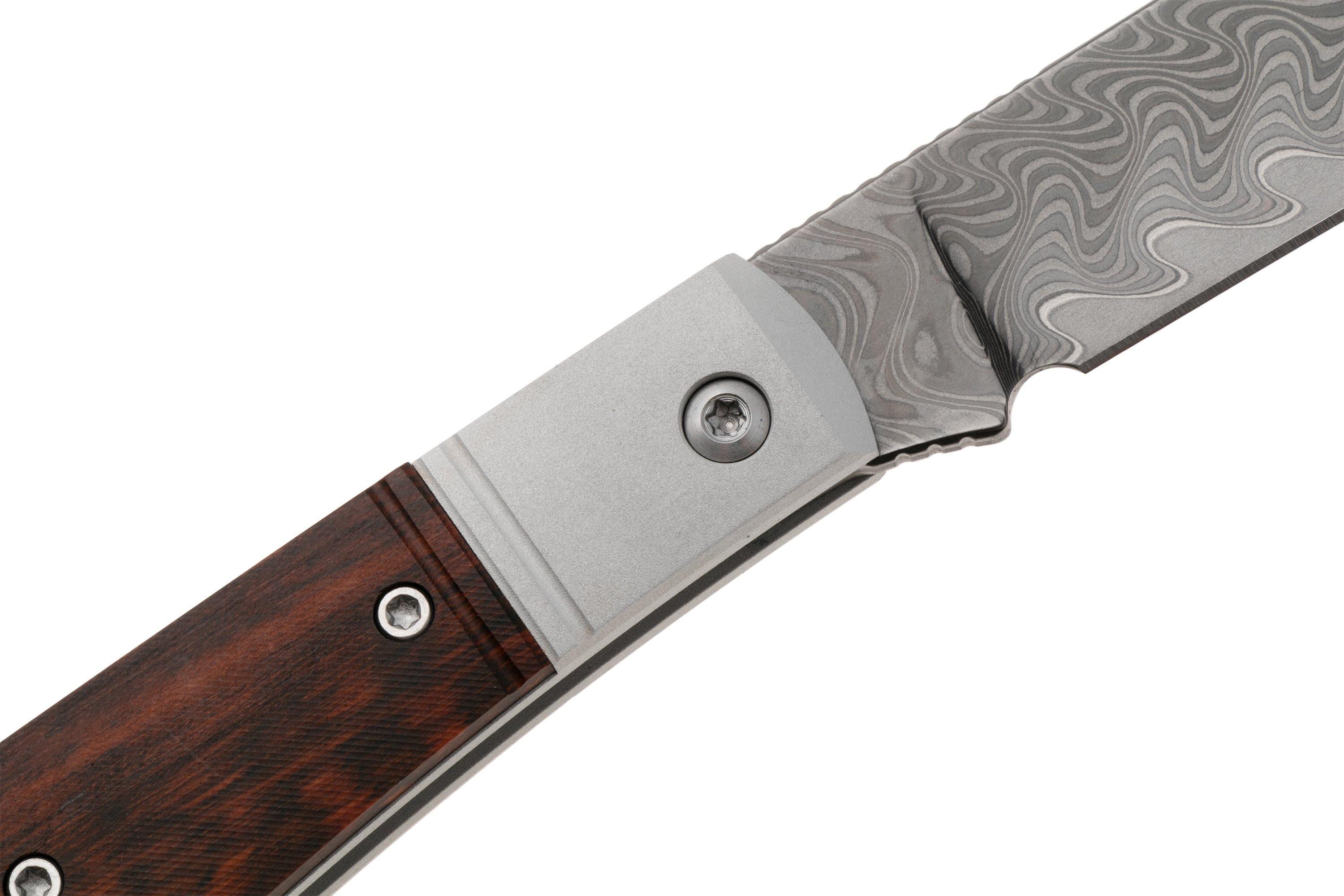 Kizer Trestle D V3760A3 Acid-Washed Damascus, Aluminum