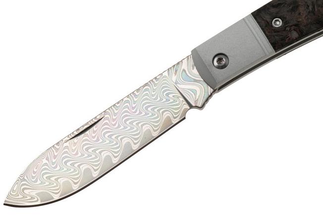 Afbeelding voor Kizer Vanguard Trestle D V3760A4 Acid-Washed Rainbow Damascus, Aluminium & Copper FatCarbon, zakmes, Azo design