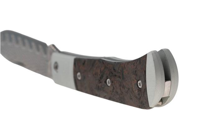 Afbeelding voor Kizer Vanguard Trestle D V3760A4 Acid-Washed Rainbow Damascus, Aluminium & Copper FatCarbon, zakmes, Azo design