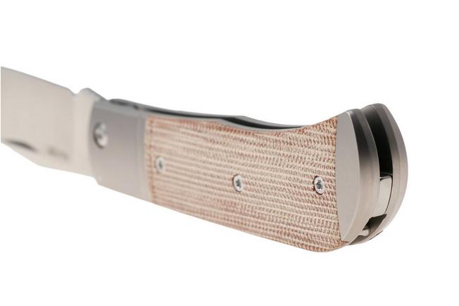 Afbeelding voor Kizer Vanguard Trestle V3761A1 Satin 14C28N, Titanium Micarta Inlay, zakmes, Azo design