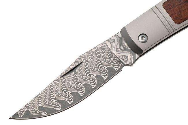 Afbeelding voor Kizer Vanguard Trestle V3761A2 Acid Washed Damascus, Titanium Mkuruti Inlay, zakmes, Azo design