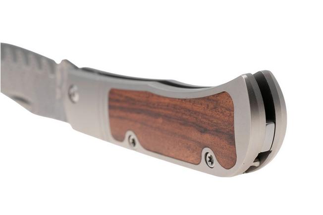 Afbeelding voor Kizer Vanguard Trestle V3761A2 Acid Washed Damascus, Titanium Mkuruti Inlay, zakmes, Azo design