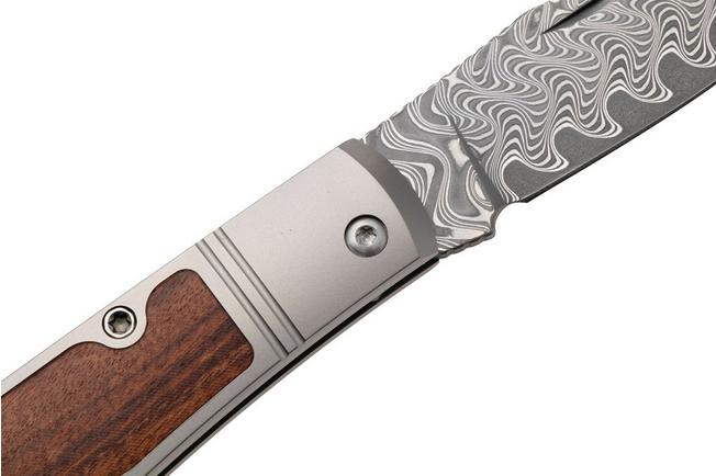 Afbeelding voor Kizer Vanguard Trestle V3761A2 Acid Washed Damascus, Titanium Mkuruti Inlay, zakmes, Azo design