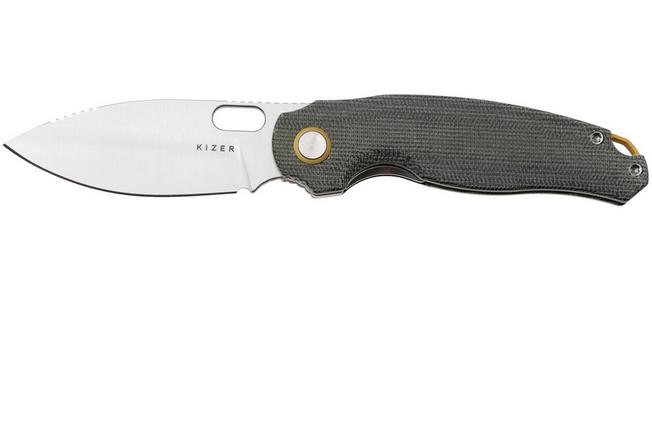 Afbeelding voor Kizer Vanguard Seagull V3770A1 Satin 14C28N, Gray Micarta, zakmes