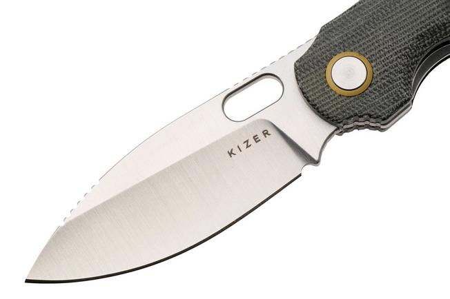 Afbeelding voor Kizer Vanguard Seagull V3770A1 Satin 14C28N, Gray Micarta, zakmes