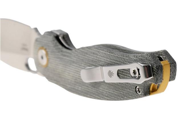 Afbeelding voor Kizer Vanguard Seagull V3770A1 Satin 14C28N, Gray Micarta, zakmes