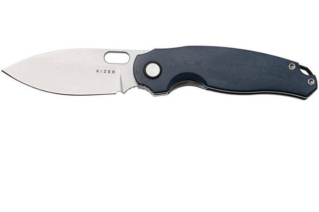 Afbeelding voor Kizer Vanguard Seagull V3770A2 Stonewashed 14C28N, Blue Canyon Richlite, zakmes
