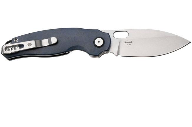 Afbeelding voor Kizer Vanguard Seagull V3770A2 Stonewashed 14C28N, Blue Canyon Richlite, zakmes