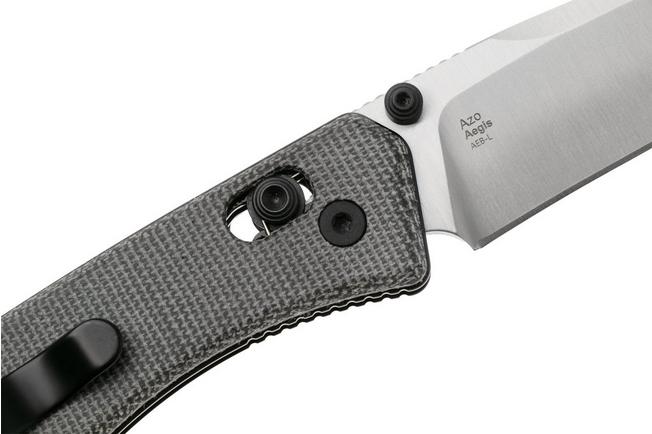 Afbeelding voor Kizer Vanguard Aegis V3774A1 Satin AEB-L, Black Micarta, zakmes, Azo design