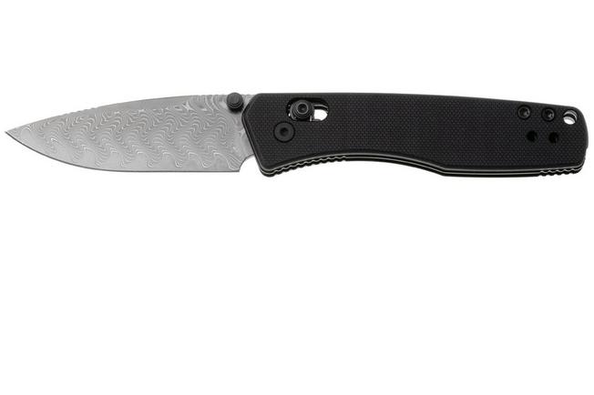 Afbeelding voor Kizer Vanguard Aegis V3774A2 Acid Etch Damascus, Black G10, zakmes, Azo design