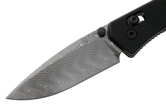 Afbeelding voor Kizer Vanguard Aegis V3774A2 Acid Etch Damascus, Black G10, zakmes, Azo design