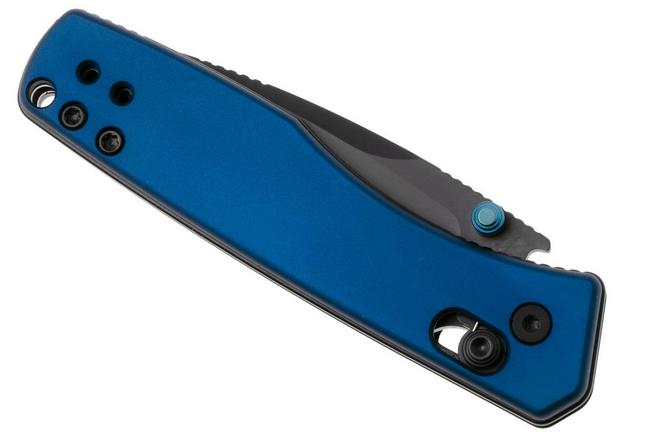 Afbeelding voor Kizer Vanguard Aegis V3774A3 Matte DLC AEB-L, Blue Aluminium, zakmes, Azo design