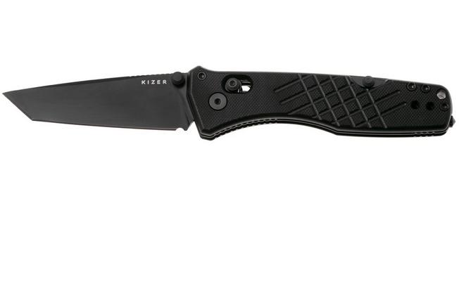 Imagen para Kizer Vanguard Aegis T V3774CTA1 PVD AEB-L, Black G10, navaja, diseño de Azo