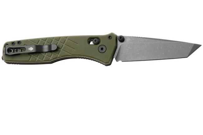 Imagen para Kizer Vanguard Aegis T V3774CTA2 Graywashed AEB-L, Olive Green G10, navaja, diseño de Azo