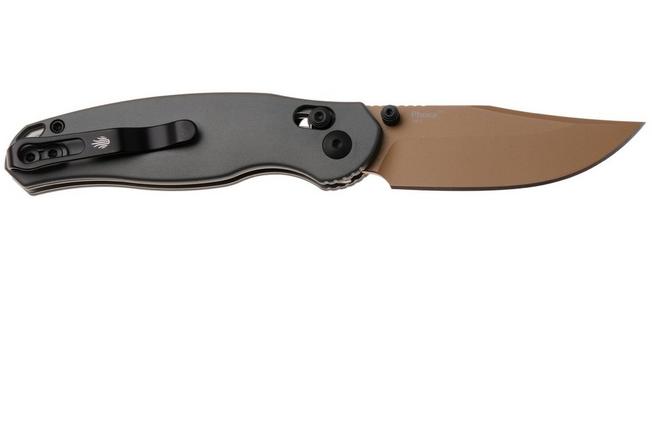Afbeelding voor Kizer Vanguard Phoca CC V3780A2 Sunset PVD AEB-L, Gray Aluminium, zakmes