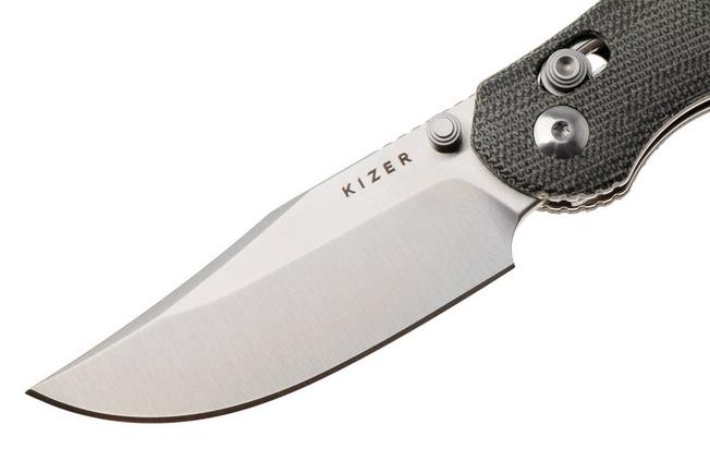 Afbeelding voor Kizer Vanguard Phoca CC V3780A3 Satin AEB-L, Black Norplex UltreX Micarta, zakmes