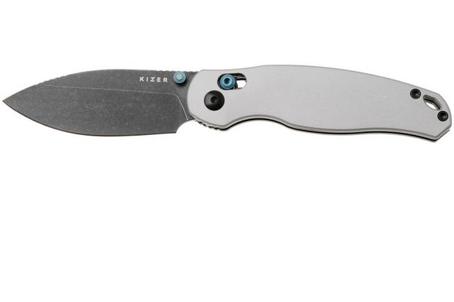 Imagen para Kizer Vanguard Phoca CD V3781CDA2 Blackwashed 14C28N, Grey Aluminium, navaja
