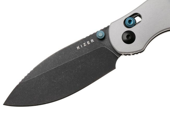 Imagen para Kizer Vanguard Phoca CD V3781CDA2 Blackwashed 14C28N, Grey Aluminium, navaja