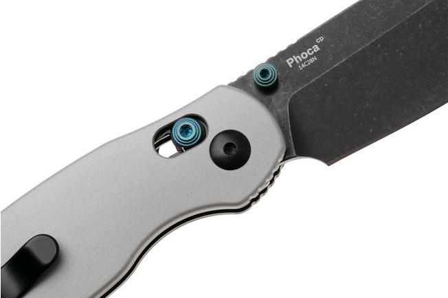 Imagen para Kizer Vanguard Phoca CD V3781CDA2 Blackwashed 14C28N, Grey Aluminium, navaja