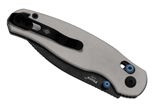 Imagen para Kizer Vanguard Phoca CD V3781CDA2 Blackwashed 14C28N, Grey Aluminium, navaja