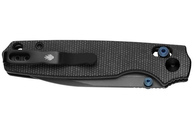 Image for Kizer Pokiman CD V3789A1 Gray Stonewashed AEB-L, Black Micarta, pocket knife