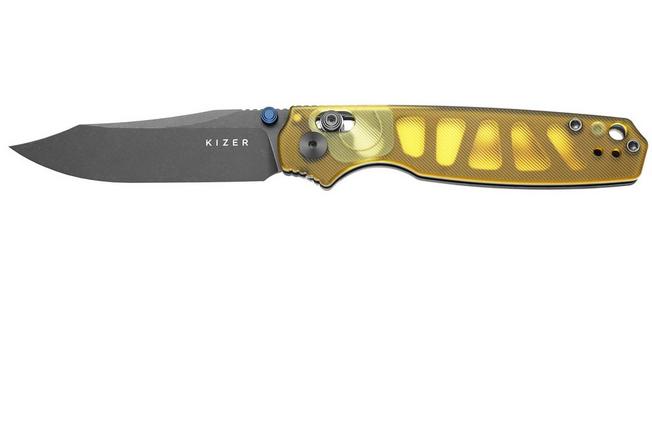 Image for Kizer Pokiman CC V3789A3 Gray Stonewashed AEB-L, PEI, pocket knife