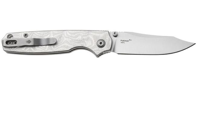 Image for Kizer Pokiman BLL V3789BCA1, Satin AEB-L Clippoint, Aluminum Foil G10 pocket knife