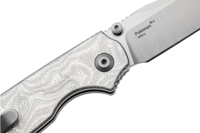 Image for Kizer Pokiman BLL V3789BCA1, Satin AEB-L Clippoint, Aluminum Foil G10 pocket knife