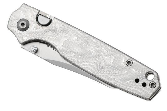 Image for Kizer Pokiman BLL V3789BCA1, Satin AEB-L Clippoint, Aluminum Foil G10 pocket knife