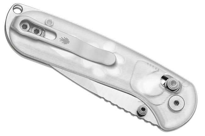 Image for Kizer Vanguard Buddy II V3790A2 Satin AEB-L, Clear Acrylic, pocket knife, Maksim Epifantsev design