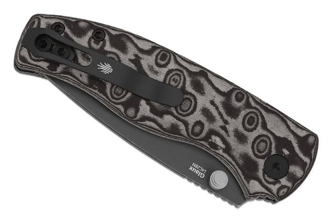 Bild für Kizer Vanguard Glaux V3801A2 Graywashed 14C28N, Vortex Pattern Micarta, Taschenmesser