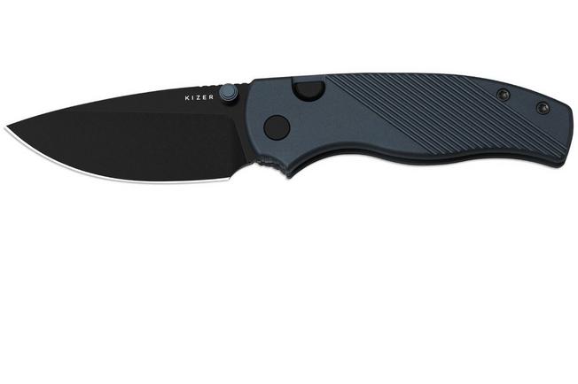 Bild für Kizer Vanguard Glaux V3801A3 Blackwashed 14C28N. Blue Aluminum, Taschenmesser