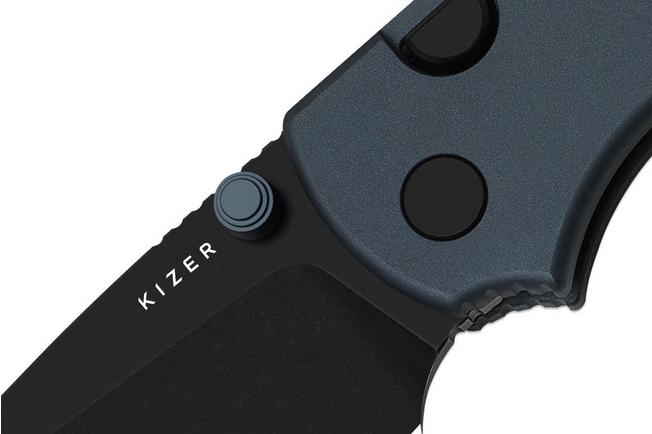 Bild für Kizer Vanguard Glaux V3801A3 Blackwashed 14C28N. Blue Aluminum, Taschenmesser