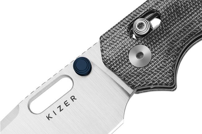 Image for Kizer Vanguard Outposter V3802CDA1 Satin Nitro-V, Norplex UltreX Micarta, pocket knife