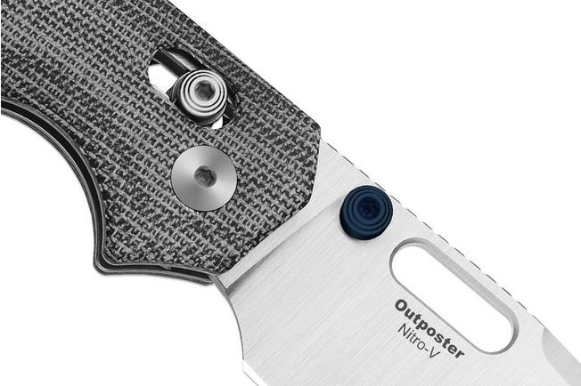 Image for Kizer Vanguard Outposter V3802CDA1 Satin Nitro-V, Norplex UltreX Micarta, pocket knife