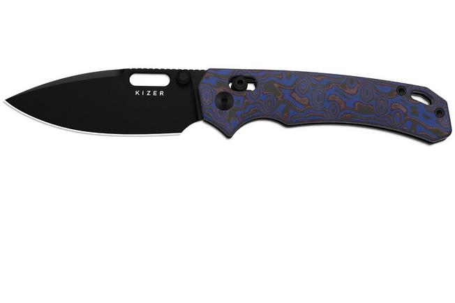 Image for Kizer Vanguard Outposter V3802CDA2 PVD Nitro-V, Vortex Micarta, pocket knife