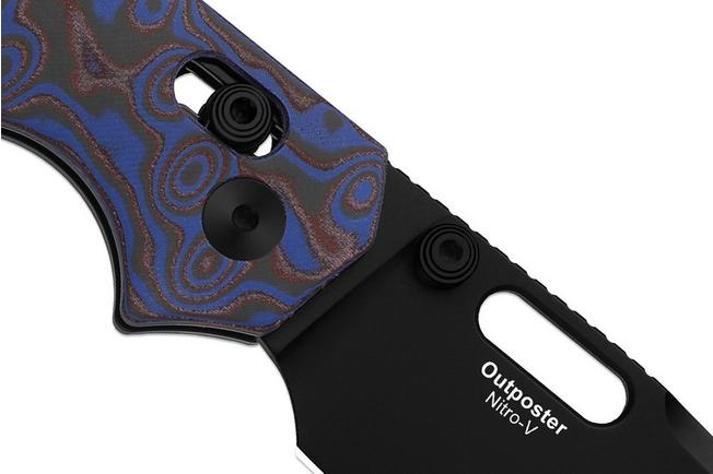Image for Kizer Vanguard Outposter V3802CDA2 PVD Nitro-V, Vortex Micarta, pocket knife