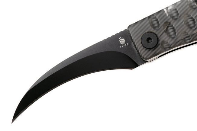 Bild für Kizer Kiwami V3809SH1, Black PVD BD1N, Black Acrylic Taschenmesser, Konstantinos Paschalis Design