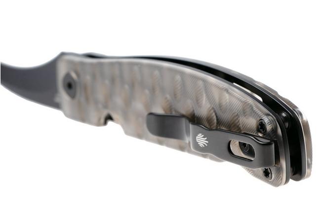 Bild für Kizer Kiwami V3809SH1, Black PVD BD1N, Black Acrylic Taschenmesser, Konstantinos Paschalis Design