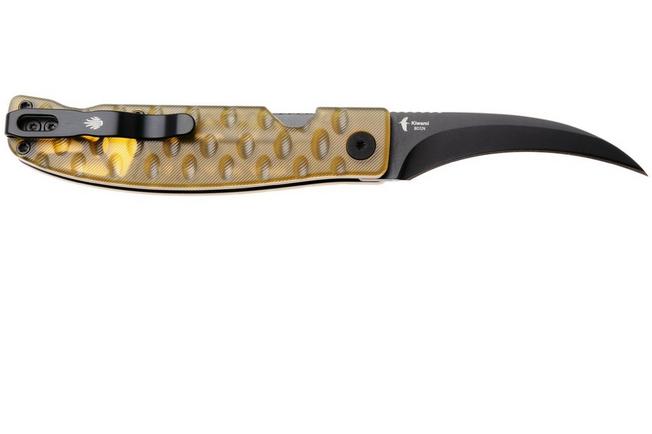 Bild für Kizer Kiwami V3809SH2, Black PVD BD1N, Yellow PEI Taschenmesser, Konstantinos Paschalis Design