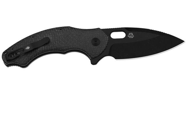 Image pour Kizer Roach XL V4477BDA2, PVD Blackwashed 14C28N, Black Micarta, couteau de poche, Matt Degnan design