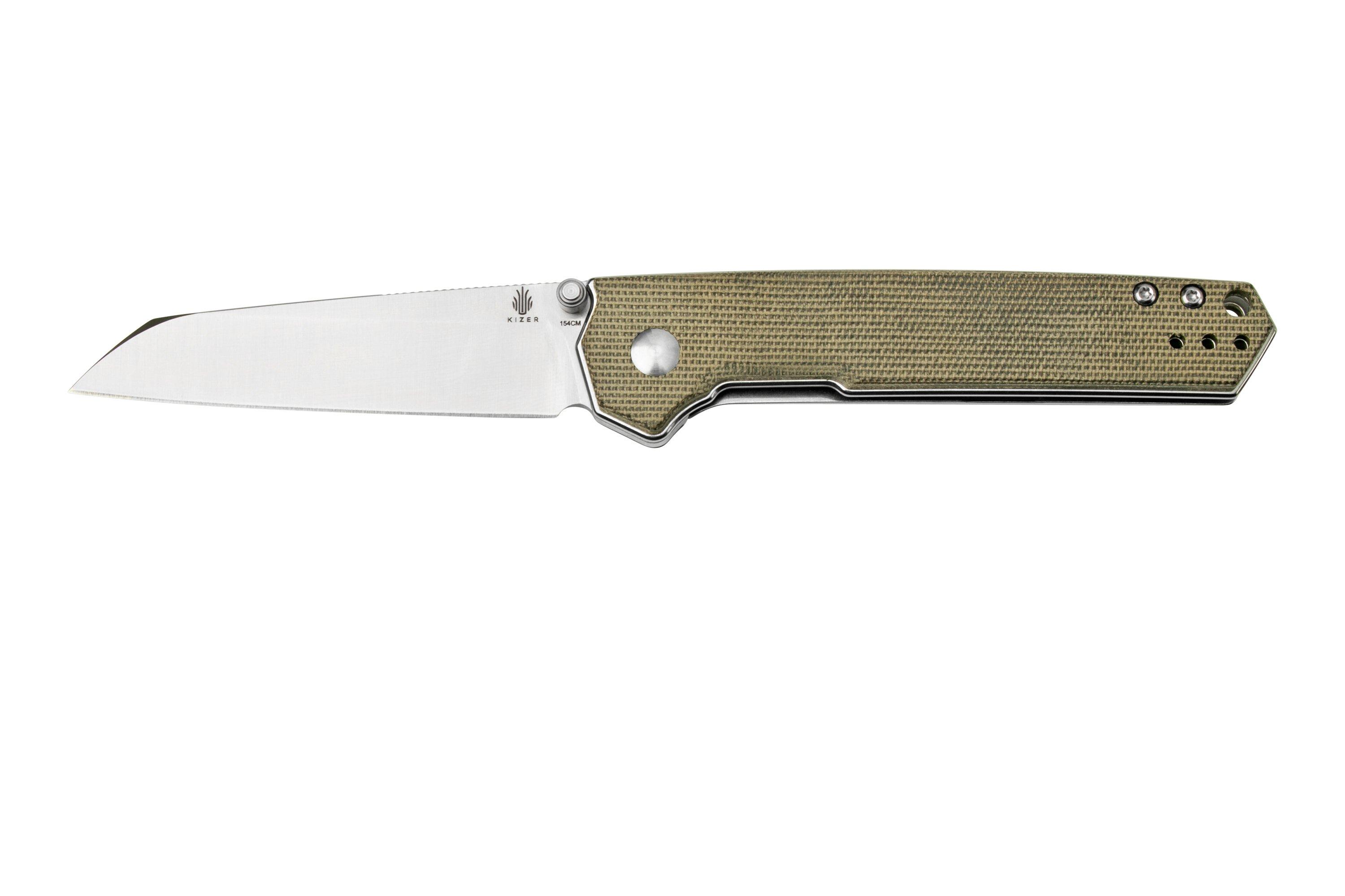 Real Steel Luna Premium II M390, Green Micarta 7006P