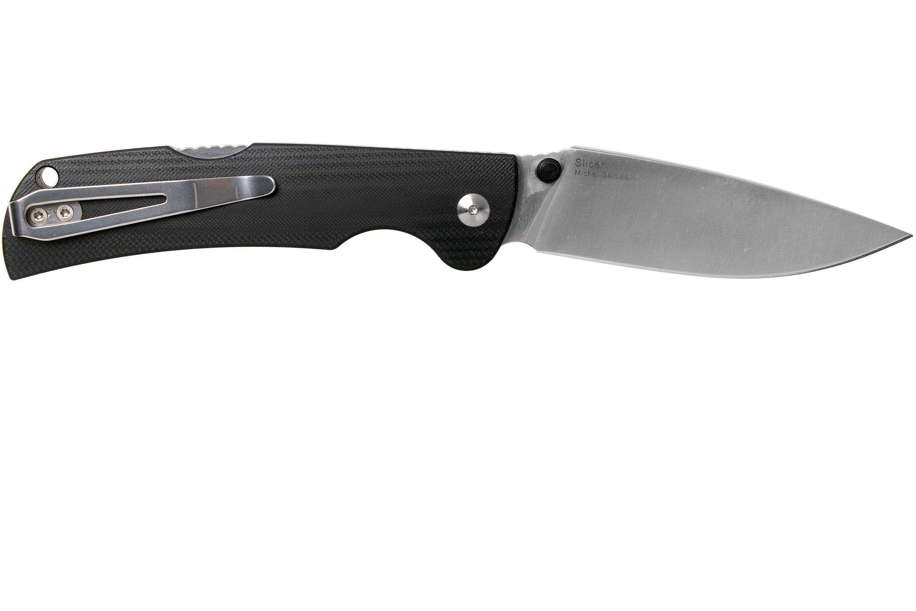 Kizer Vanguard Slicer V4538N1 Black G10 pocket knife, Michael Galovic ...