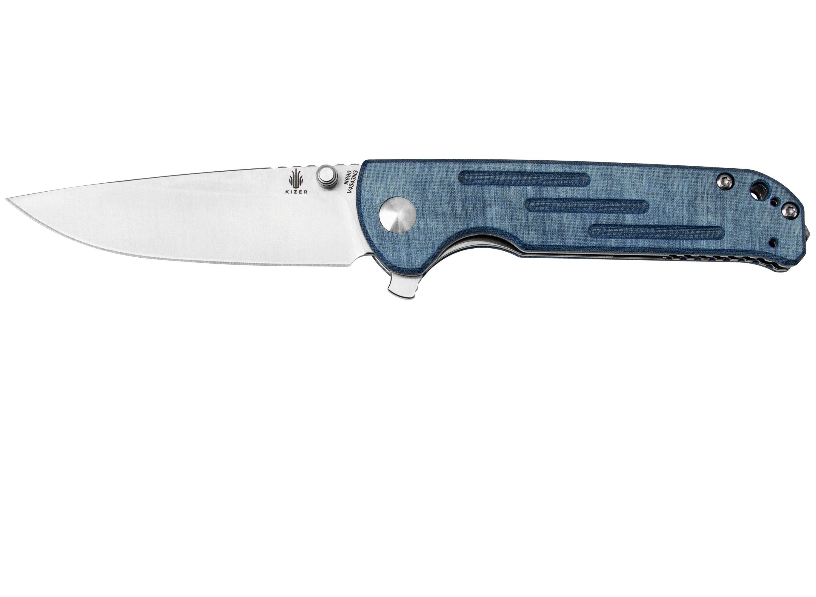 Kizer Vanguard Justice Denim, V4543N3 Taschenmesser, Azo Design ...
