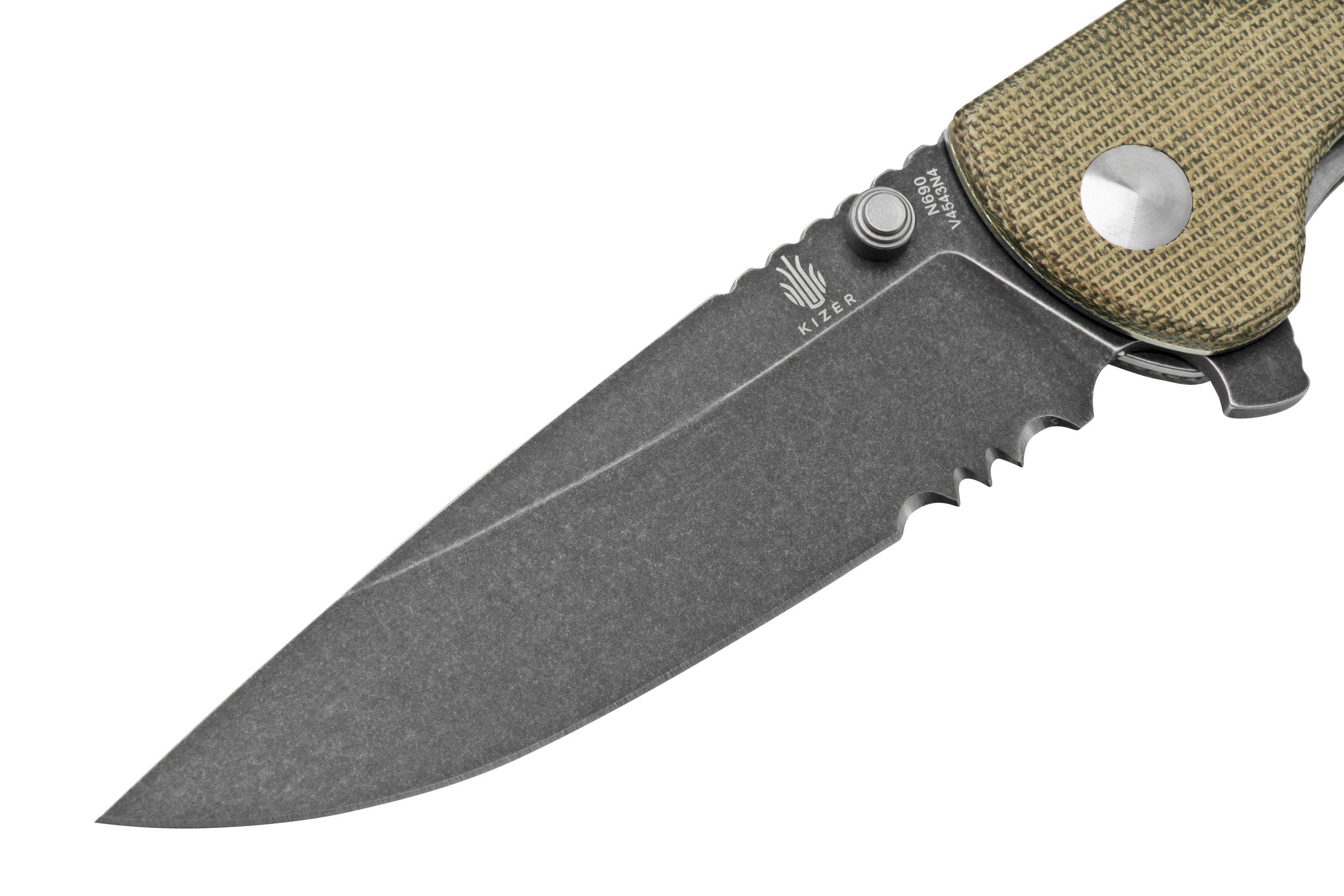 Kizer Vanguard Justice, V4543N4 pocket knife, Azo design ...