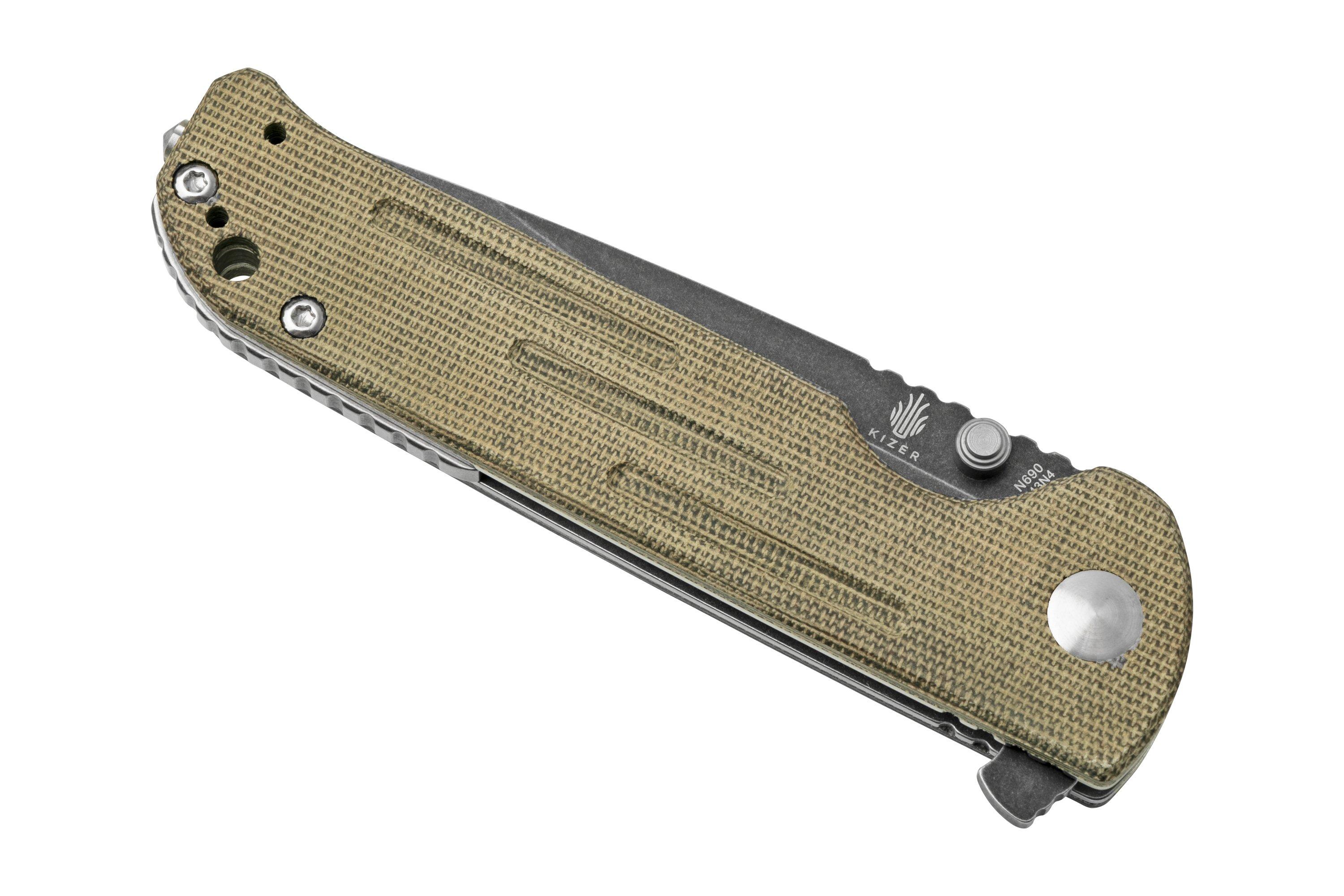 Kizer Vanguard Justice, V4543N4 pocket knife, Azo design ...