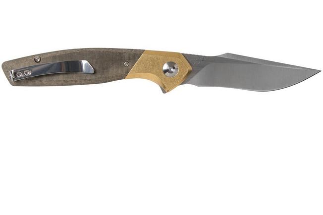 Kizer Vanguard Grazioso, micarta, N690, V4572N2 pocket knife 