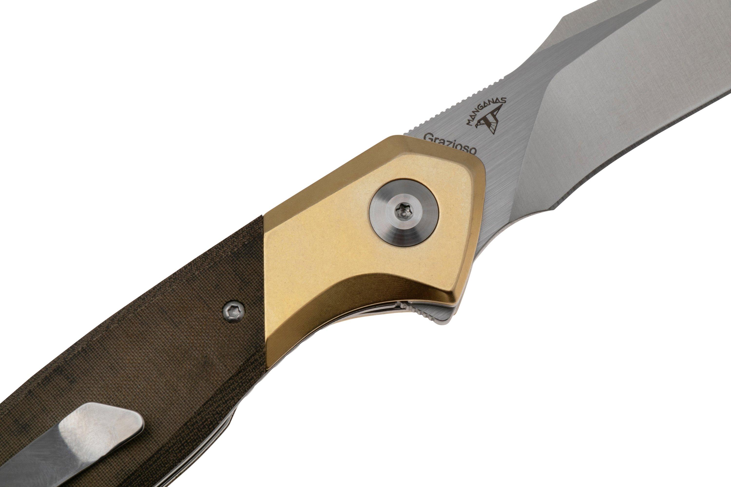 Kizer Vanguard Grazioso, micarta, N690, V4572N2 pocket knife