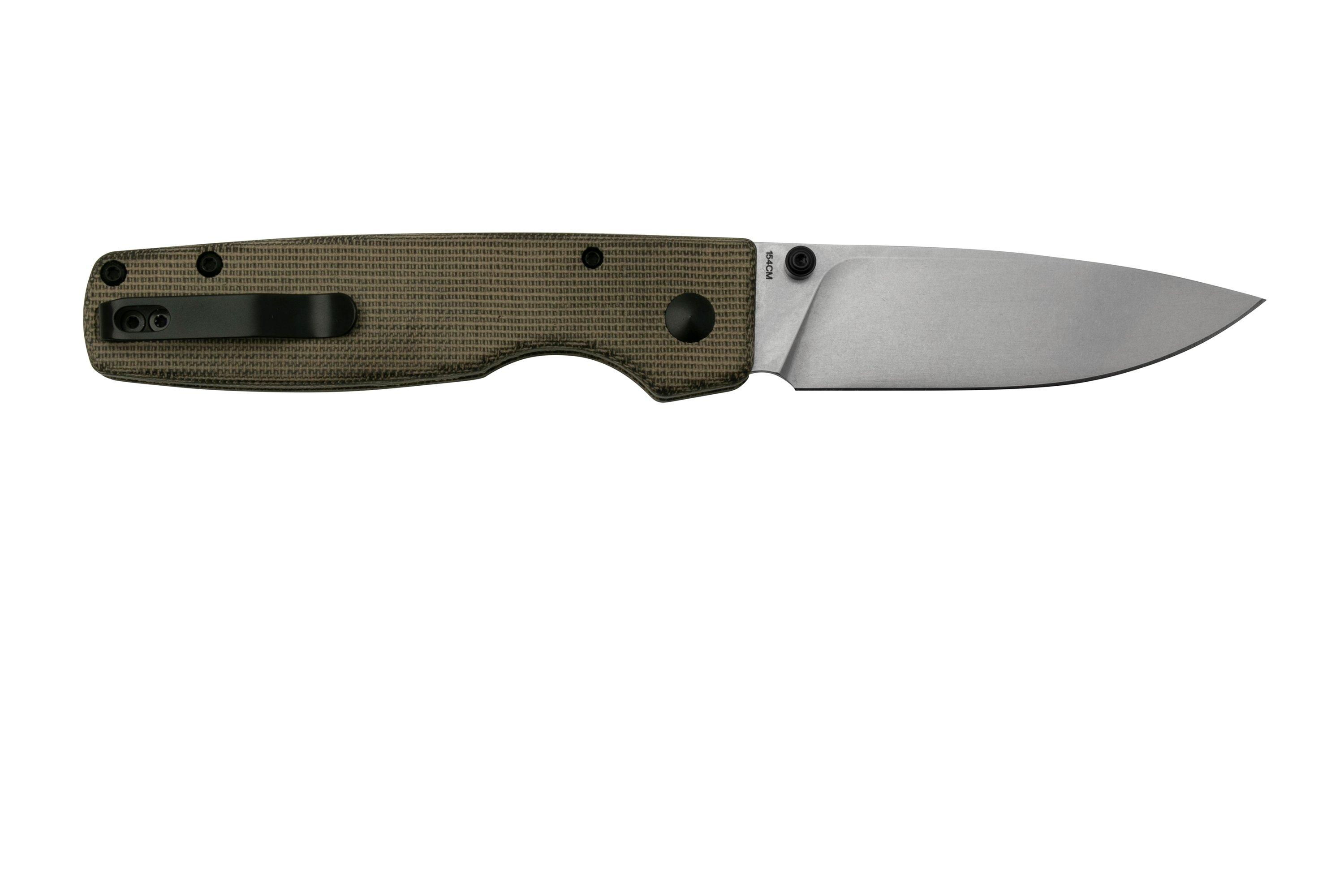 Kizer Original XL, V4605C1 Green Micarta, 154CM pocket knife Advantageously shopping at