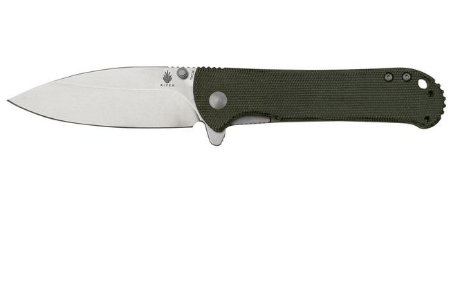 Kizer Coniferous V V4609C1, Titanium and Black Micarta, Stonewash, pocket knife, Justin Gingrich design | Advantageously shopping at Knivesandtools.dk Kizer Coniferous V V4609C1, Titanium and Black Micarta, Stonewash, pocket knife, Justin Gingrich design | Advantageously shopping at Knivesandtools.dk